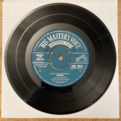 Terry Gibbs Quintet - Music From Cole Porter's Can-Can - Rare EP - 7EG 8616