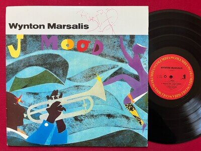 WYNTON MARSALIS~J MOOD LP AUTOGRAPHED SIGNED (1986) ORIG JAZZ COLUMBIA FC 40308