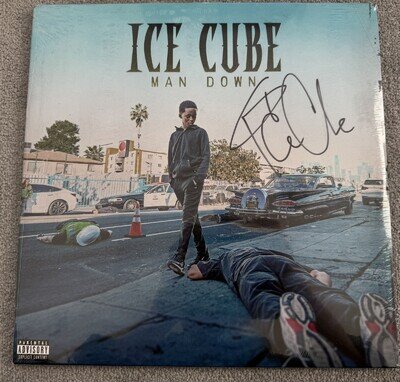 Ice Cube ‎Man Down Signed Vinyl - Autograph