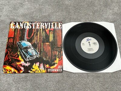 JOE STRUMMER GANGSTERVILLE (EXTENDED VERSION) – NM UK 12" VINYL SINGLE STRUM T1
