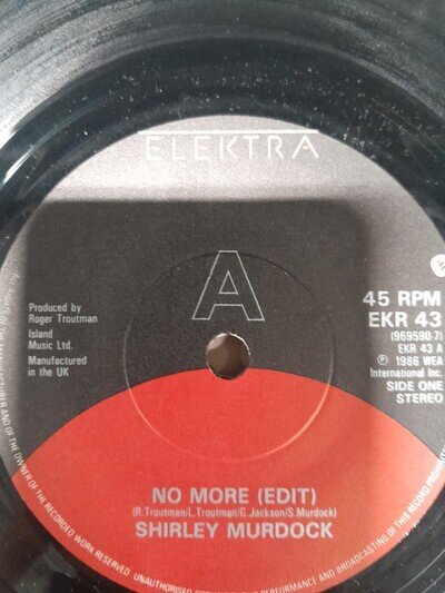 Shirley Murdock - No more/The one I need on Elektra label. Soul original.