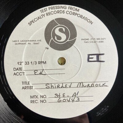 Shirley Murdock! TEST PRESSING Promo Specialty US 1985 Elektra Album LP Rare