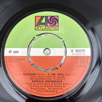 BUFFALO SPRINGFIELD - Fours - UK 7" EP - ATLANTIC K 10237X