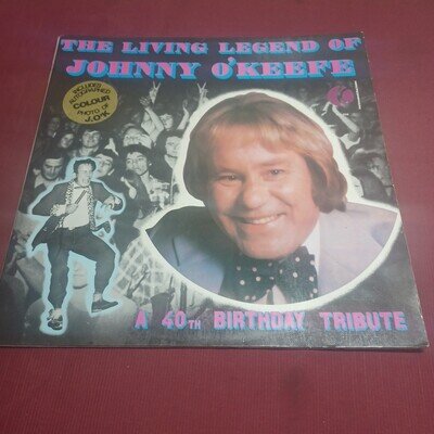 JOHNNY O'KEEFE The Living Legend Of - 1975 ORIGINAL AUS PRESS VINYL LP RECORD