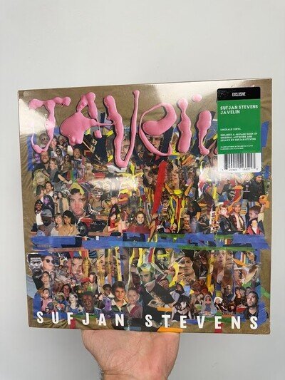 Sufjan Stevens Javelin - 12" Album (Green Vinyl) New & Sealed - Scuffed Corner