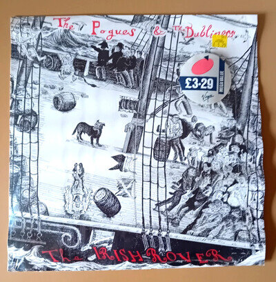 The Pogues And The Dubliners - The Irish Rover 12" Vinyl EP. 1987 Stiff Records.