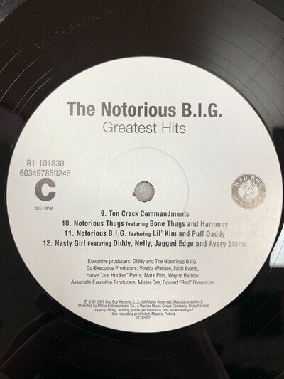 (SO4) The Notorious B.I.G. Greatest Hits 12" Vinyl Record