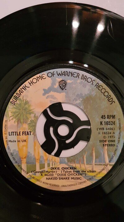 Little Feat, Dixie Chicken / Oh Atlanta. 1975 7" 45rpm VG