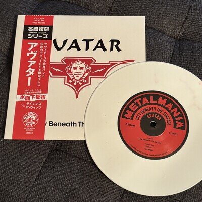 AVATAR - City Beneath The Surface - WHITE VINYL 7” Single Reissue - PRE SAVATAGE