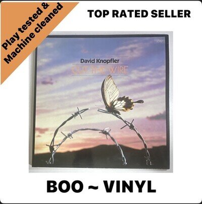 David Knopfler Cut the Wire LP vinyl UK Greenhill 1986 gatefold GMILP1 EX / EX