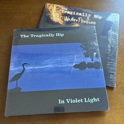 THE TRAGICALLY HIP In Violet Light & We Are The Same vinyl LPs NEW SEALED