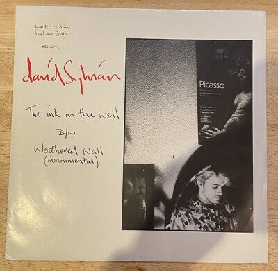 David Sylvian The Ink In The Well Original 1984 12” Vinyl + Poster VS700-12