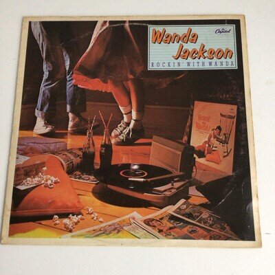 Wanda Jackson Rockin' With Wanda Original Vinyl LP 1977 Factory Sample MONO RARE