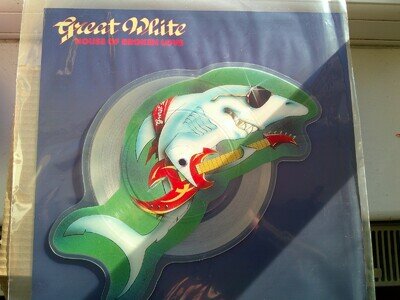 GREAT WHITE - SHAPED PICTURE DISC- EX.