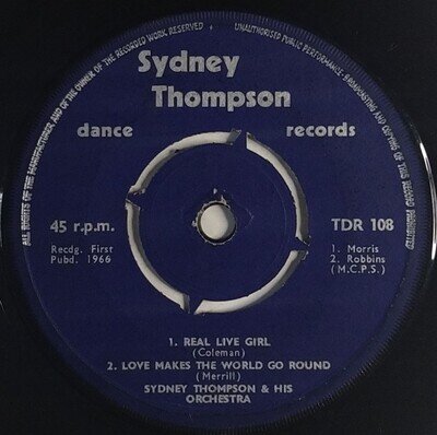 Sydney Thompson & His Orchestra Marches / Waltzes 7" Single (1966) TDR 108
