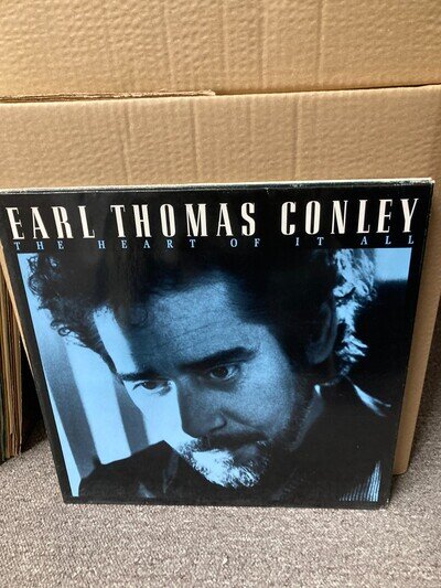 EARL THOMAS CONLEY THE HEART OF IT ALL, VINYL LP, PL86824, VG+