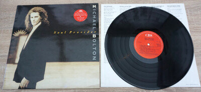 MICHAEL BOLTON - SOUL PROVIDER - ORIGINAL 1989 EU VINYL LP + LYRIC INNER - EX