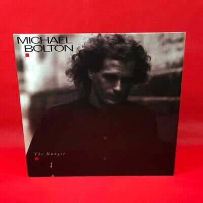 MICHAEL BOLTON The Hunger - 1987 UK Vinyl LP + INNER All I need Dock Of The Bay