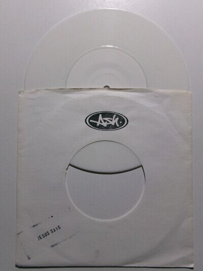 ASH JESUS SAY INFECTIOUS INFECT 59SP INDIE ROCK WHITE VINYL PROMO