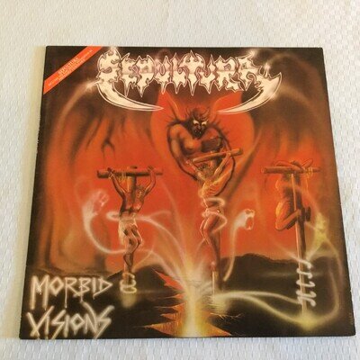 SEPULTURA - MORBID VISIONS / BESTIAL DEVASTATION + INNER - 1991 ISSUE - VG+