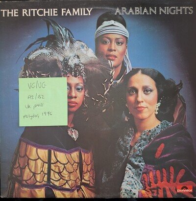 The Ritchie Family Arabian Nights Vinyl Record VG/VG 2383416 1976