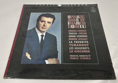 OPERATIC ARIAS BY FRANCO CORELLI LP ANGEL 35918 NEW SEALED RECORD VINYL