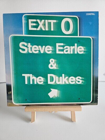 Steve Earle & The Dukes ~ Exit 0 LP Vinyl LP 1987