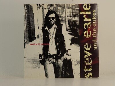 STEVE EARLE AND THE DUKES JUSTICE IN ONTARIO (71) 2 Track 7" Single including Pi