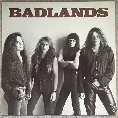 Badlands - Badlands 1989 Vinyl LP + Inner German Press OZZY Sabbath KISS