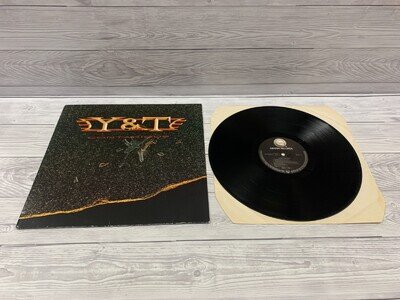 Y&T Contagious Vinyl LP Hair Metal Rock 1980's EX/EX UK First Press 1-A/1-B