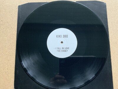 KIKI DEE - I FALL IN LOVE TOO EASILY- PROMO 12” WHITE LABEL NEAR MINT