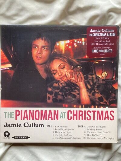 JAMIE CULLUM THE PIANOMAN AT CHRISTMAS, LTD EDITION RED VINYL, NEW AND SEALED
