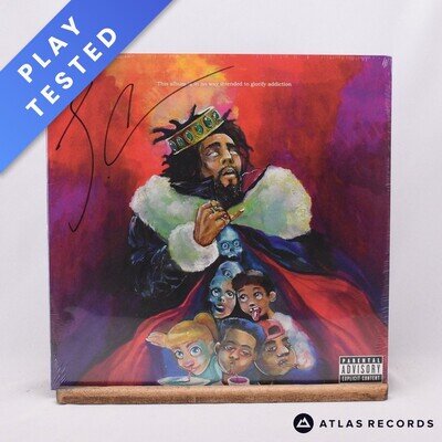 J. Cole KOD Red Smoke Limited Edition Sealed Signed LP Album Vinyl Record - NEW