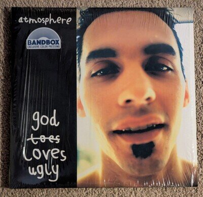 ATMOSPHERE GOD LOVES UGLY RED/BLACK HAND POURED 3LP VINYL BANDBOX /300 OOP RARE!