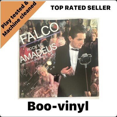 Falco Rock Me Amadeus Special Saleri Club Mix 12" Vinyl Single Record 1985 EX/EX