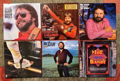 Collection of vinyl albums by Moe Bandy