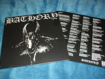 BATHORY -BATHORY- AWESOME VERY NICE RE-PRESS LP VINYL WITH LYRICS NEW SODOM