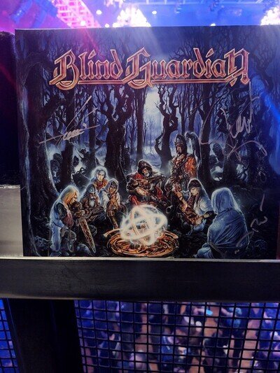 Signed Blind Guardian Somewhere Far Beyond(Revisited )Vinyl Lp 2025 US Tour