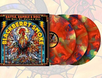 blackberry smoke vinyl Best Of Rattle Ramble & Roll Stained Glass Color Sold Out
