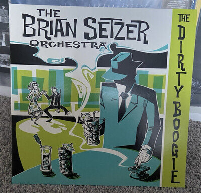 Brian Setzer Orchestra The Dirty Boogie Colored Vinyl LP Seafoam Melt - LIKE NEW