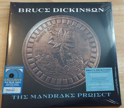 Bruce Dickinson Iron Maiden the Mandrake Project Exclusive Blue 2 Vinyl LP