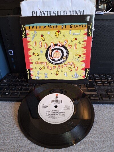 THEY MIGHT BE GIANTS ISTANBUL NOT CONSTANTINOPLE EX WEA 7" VINYL 45 PICTURE SLE