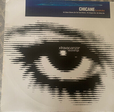 Chicane –Sunstroke 12” Vinyl Disco Citizens Original & White Mix LC 3319 Dance