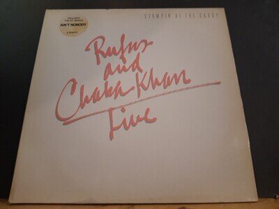 RUFUS AND CHAKA KHAN Live Stompin' At The Savoy DBL LP 1983 Great!
