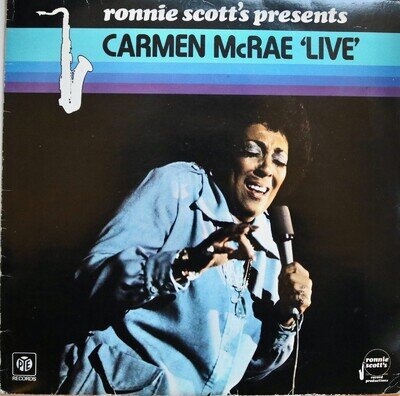 CARMEN McRAE - LIVE AT RONNIE SCOTT'S - Vinyl LP - 1977 - VG+