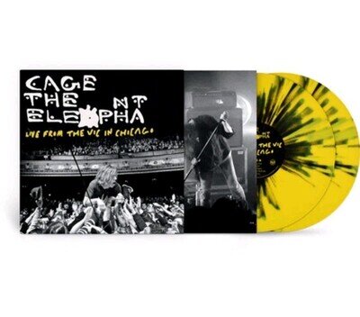 Cage The Elephant "Live From The Vic In Chicago" 2LP Yellow&Black Vinyl RSD BF