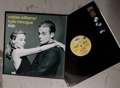 KYLIE ROBBIE WILLIAMS KIDS ITALY 12 VINYL MAXI + FREE CUSTOM MADE SLEEVE