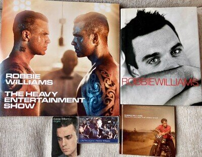 Robbie Williams Bundle: 2 Tapes CD Book & Vynil Album Music