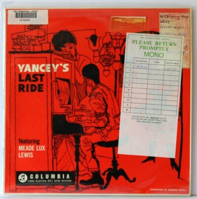 MEADE LUX LEWIS BBC GRAMOPHONE LIBRARY LP "YANCEY'S LAST RIDE" (COLUMBIA)