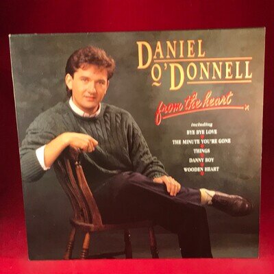 DANIEL O'DONNELL From The Heart 1988 UK VINYL LP Wooden Heart best of Danny Boy
